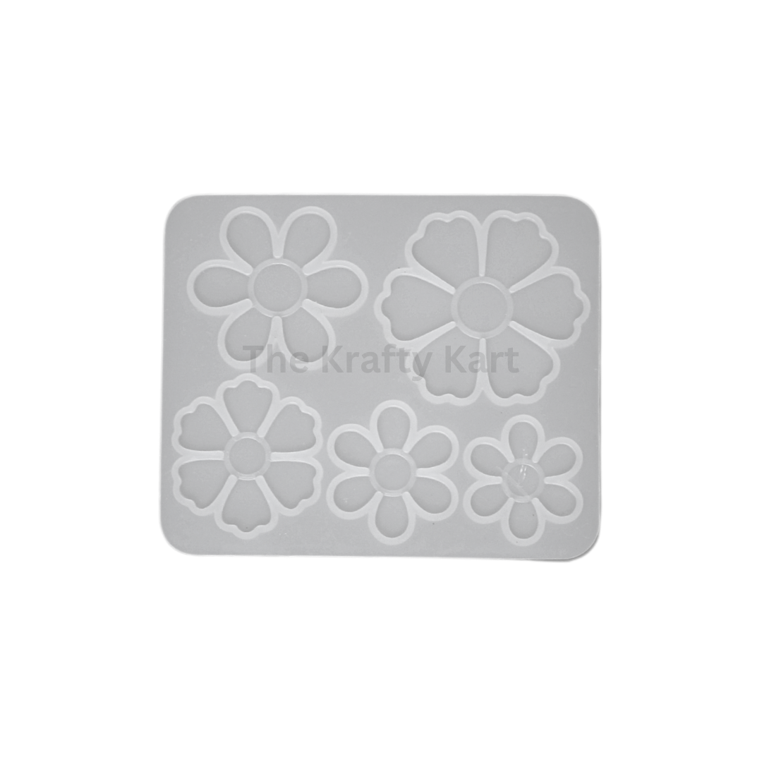 5 in 1 3D Flower Mould