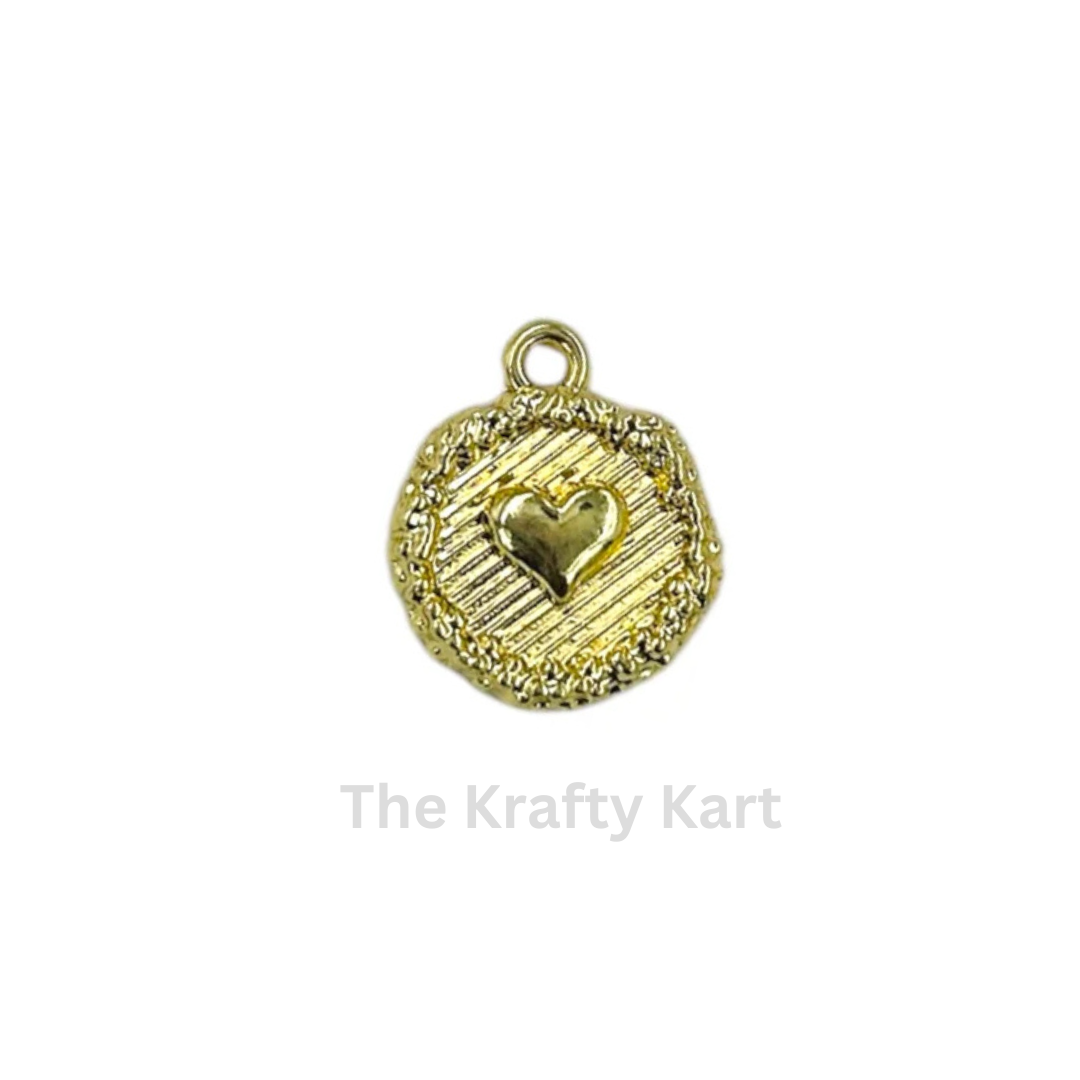 Anti-Tarnish Heart Charm Pendant (F)