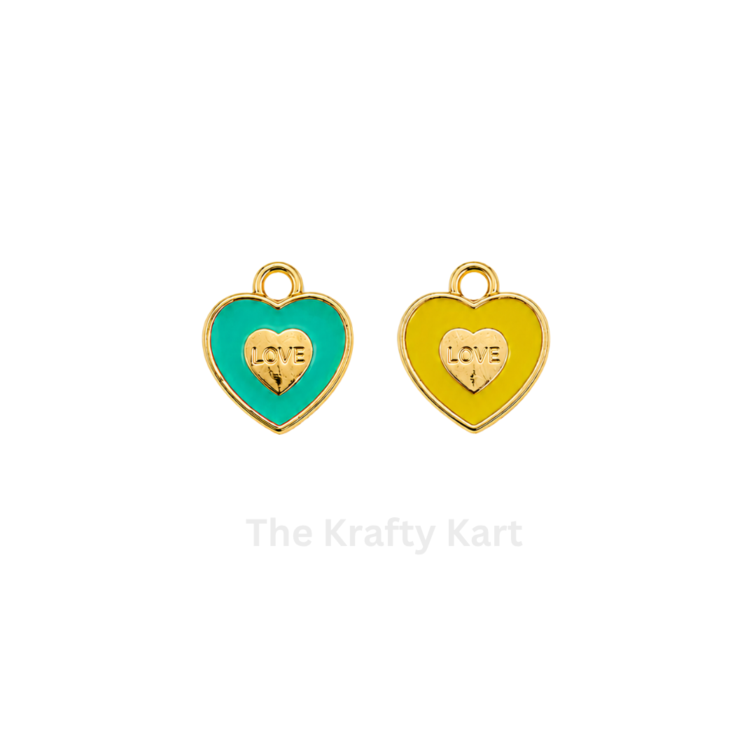 Anti-Tarnish Heart Charm Pendant (L)