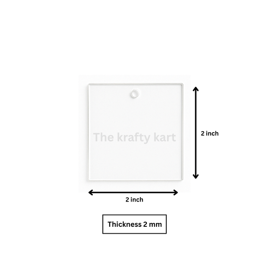 Square Transparent Keychain