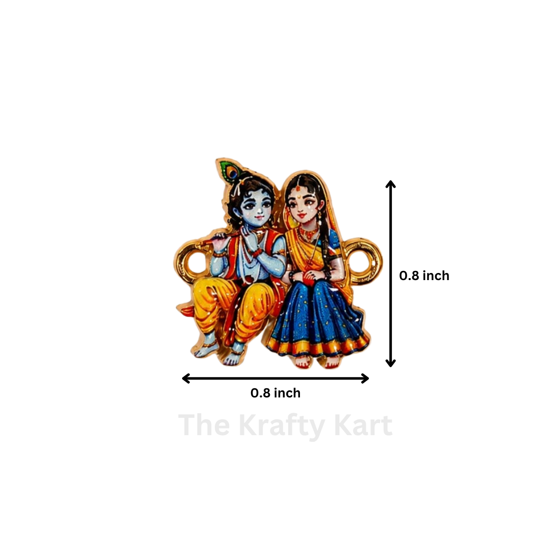 3D Rakhi Charm - Radha & Krishna (C)