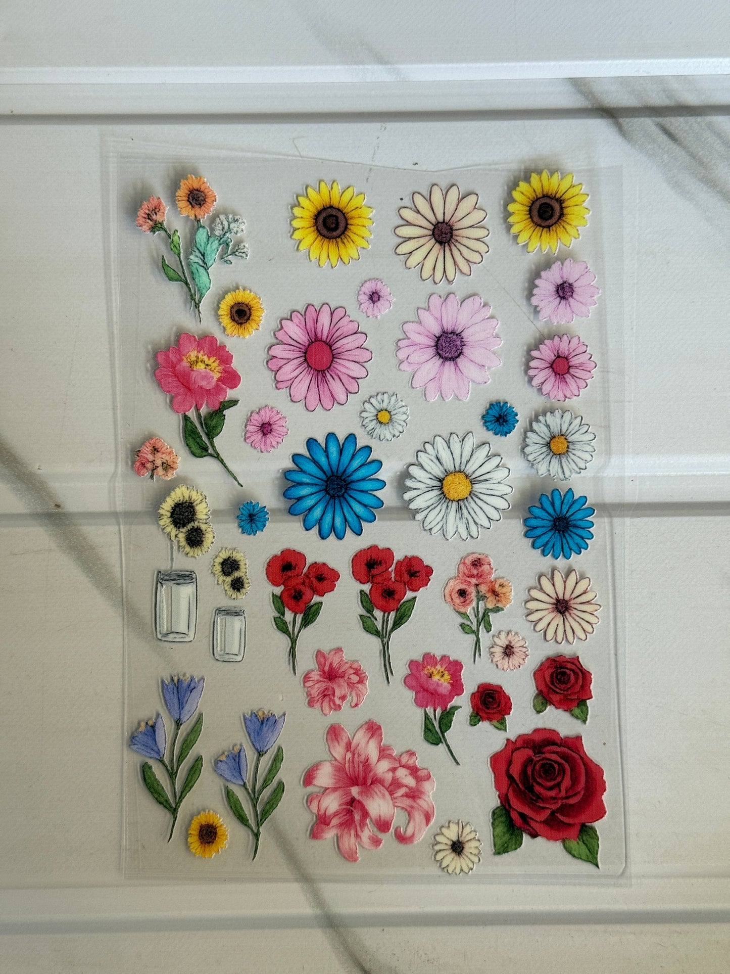 Mix Flower - Peel Of Sticker