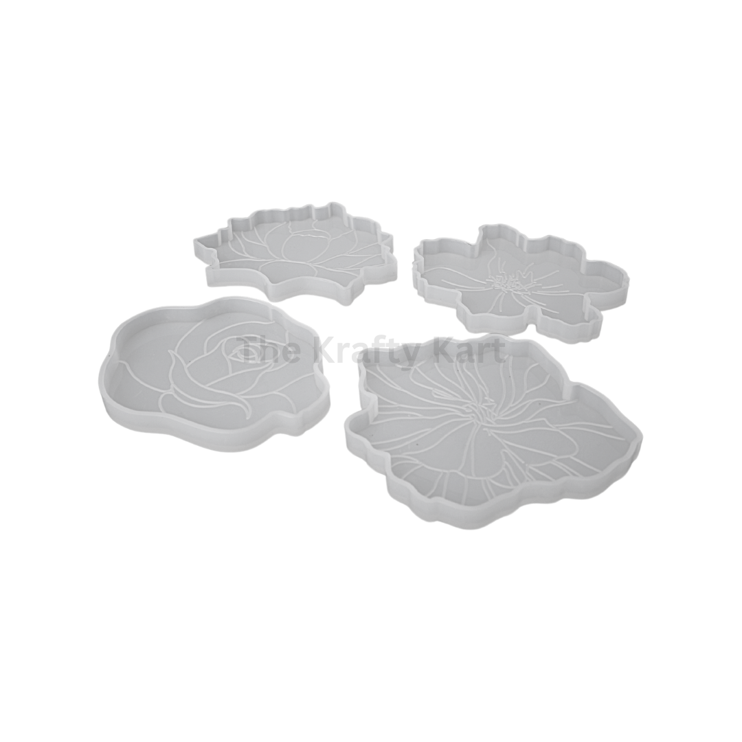 4Pcs Coaster Mould