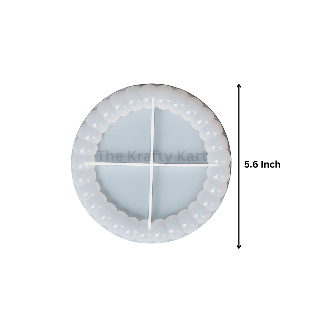 Small Bubble Edge Coaster Mould