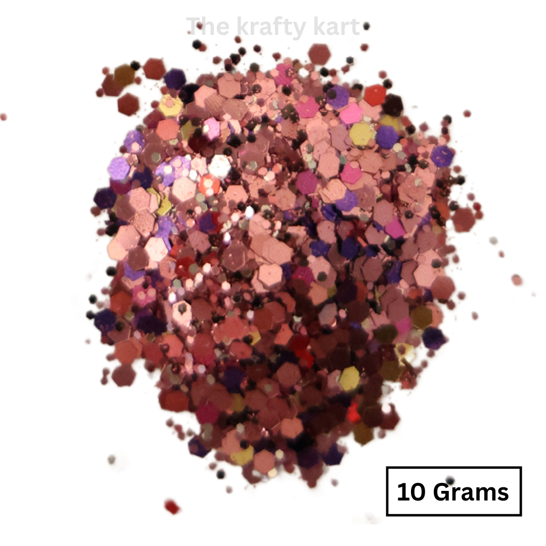 Glittery Hexagonal Chunks