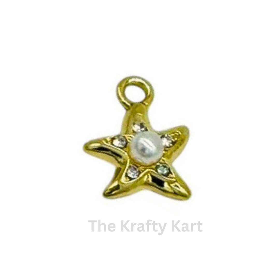 Anti-Tarnish Starfish Charm Pendant (A)
