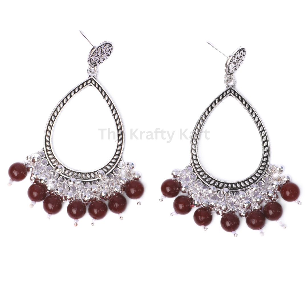 Colourful Drop Resin Jhumka