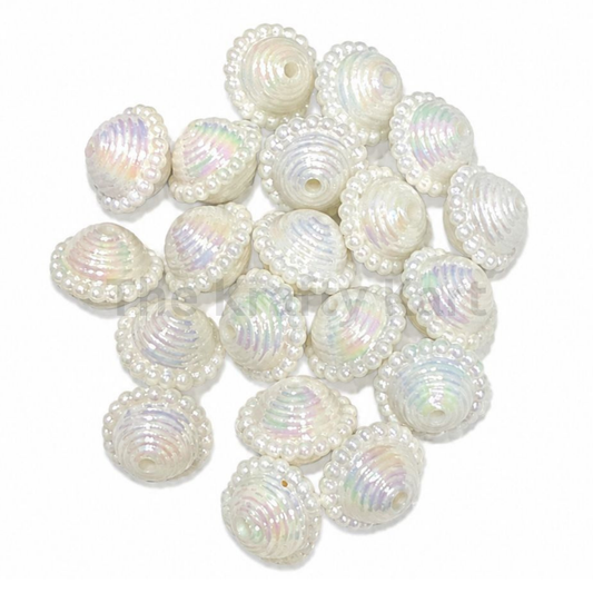 Shiny White Rakhi Beads