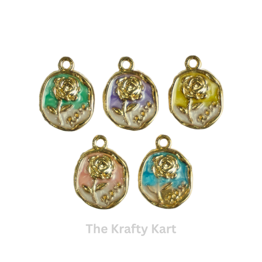 Charm - Vintage Rose