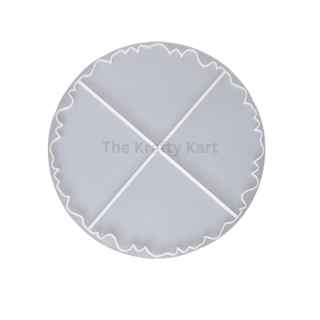 4 in 1 Agate Coaster Mould