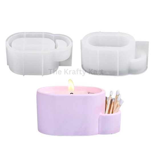 Oval Shape Candle Holder Mould