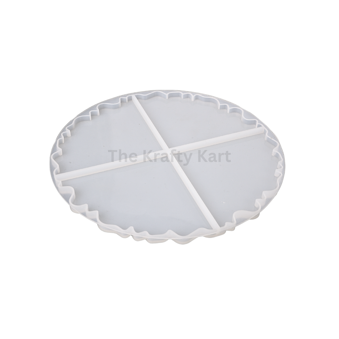 4 in 1 Agate Coaster Mould