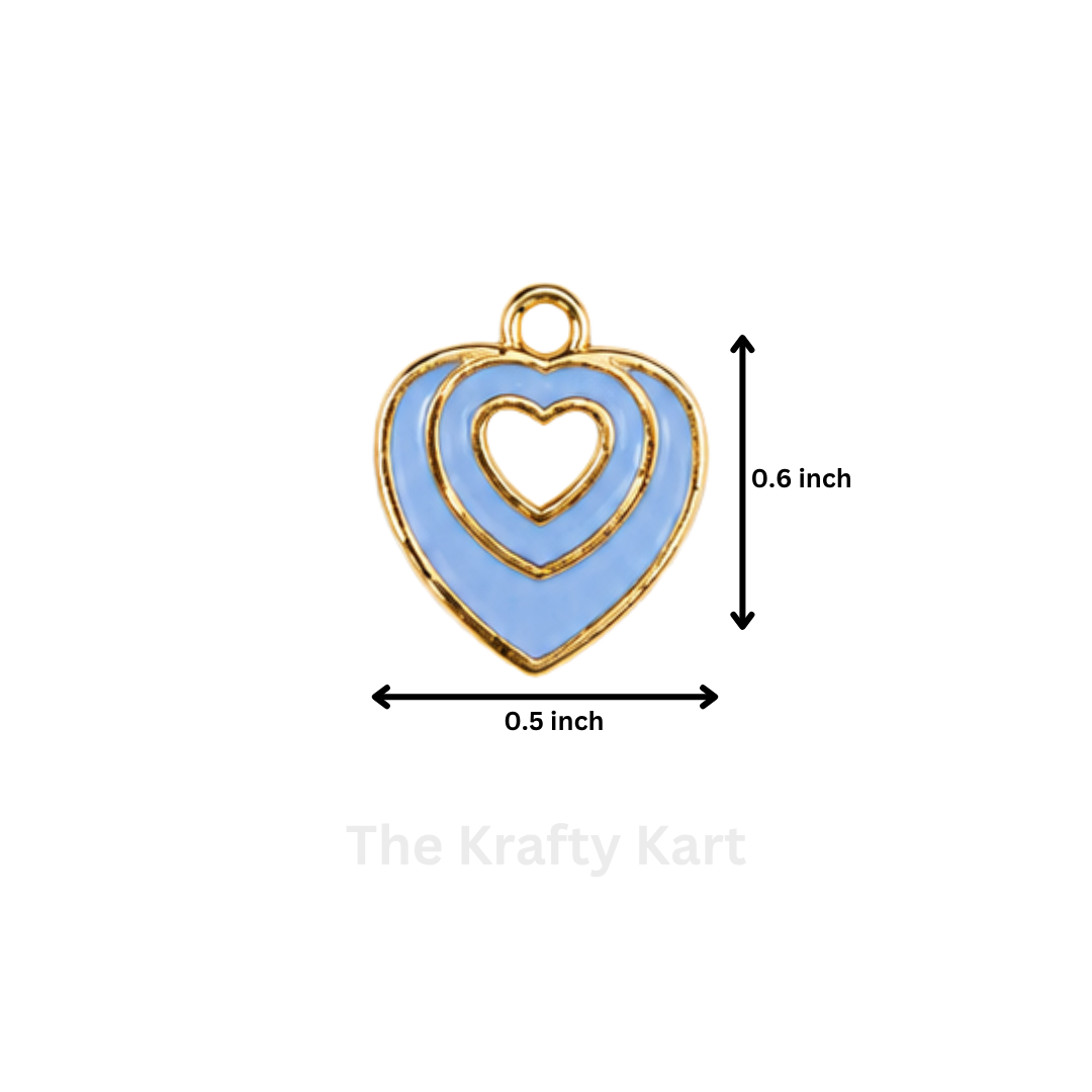 Anti-Tarnish Heart Charm Pendant (M)