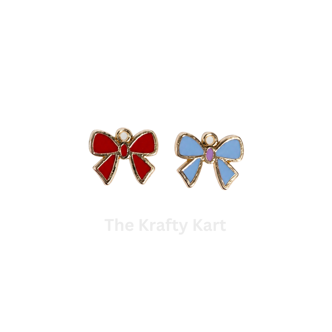 Anti-Tarnish Bow Charm Pendant (H)