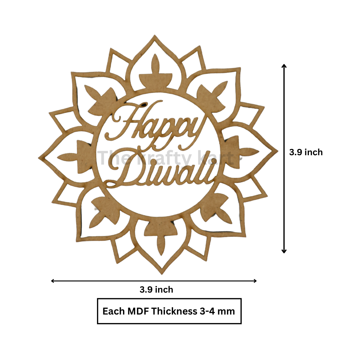 MDF Diwali T-Light Holder (Y)