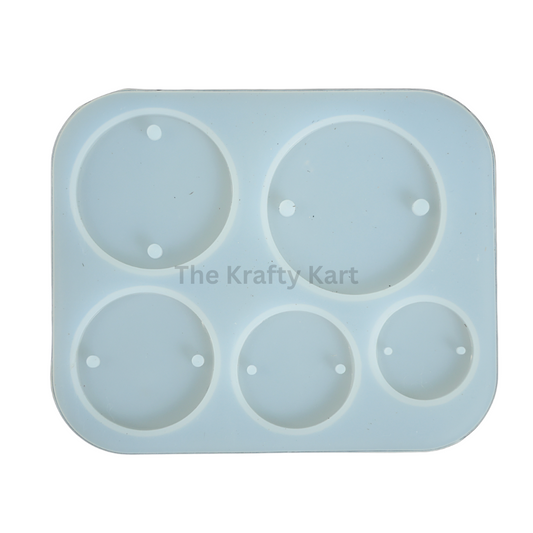 5 Cavity Round Rakhi Mould