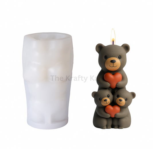 Teddy Bear Candle Mould (A)