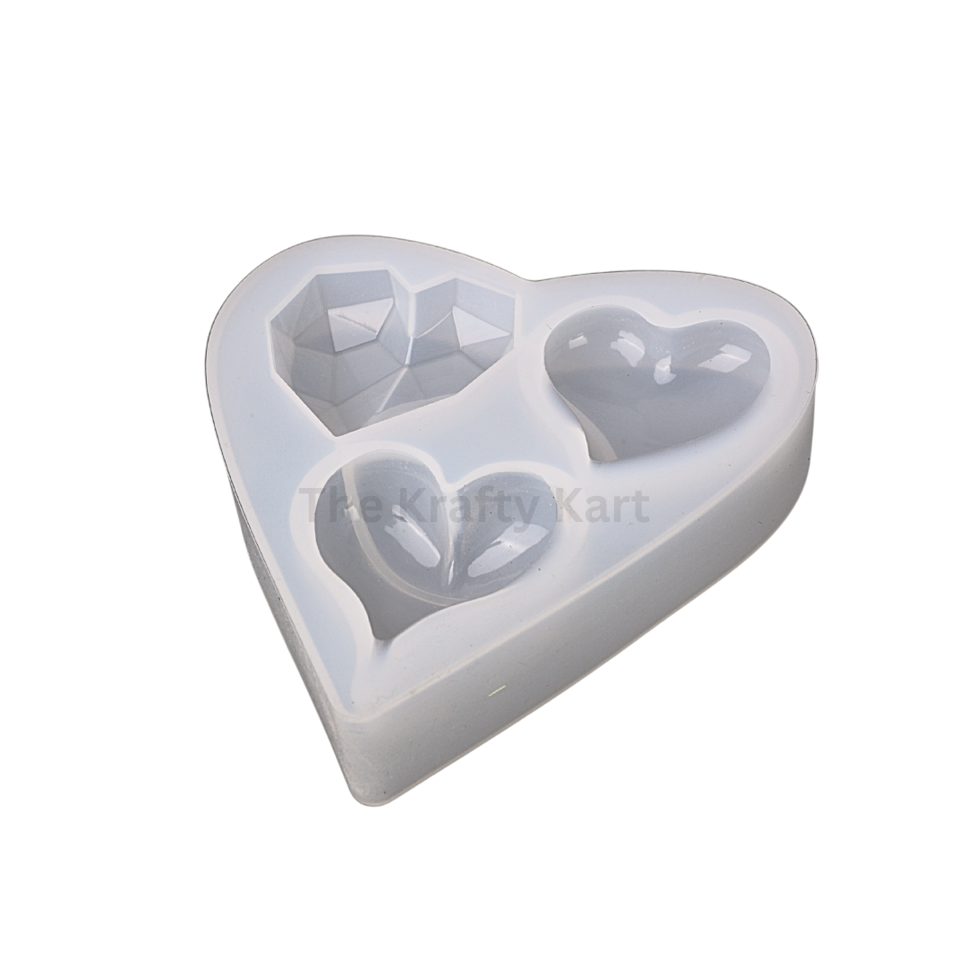 3 in 1 Heart Mould