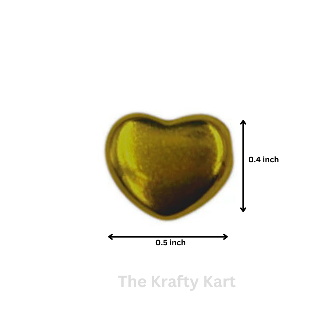 Anti-Tarnish Gold Heart Charm Pendant