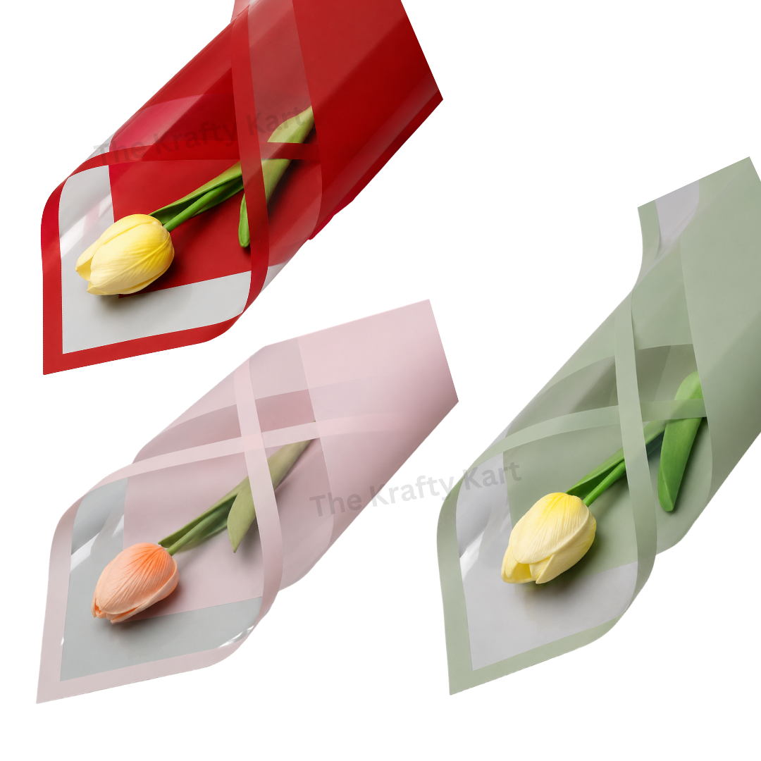 Wrapping Paper Plastic (Designer)(5 Sheets)
