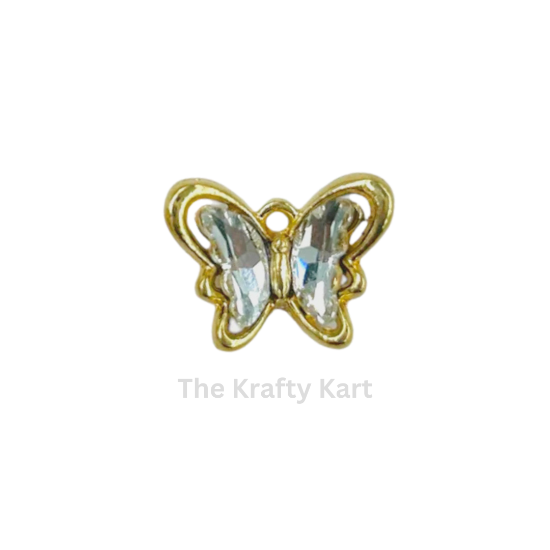Anti-Tarnish Butterfly Charm Pendant  (C)