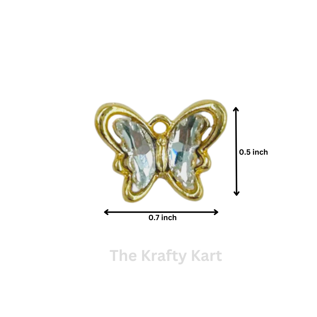 Anti-Tarnish Butterfly Charm Pendant  (C)
