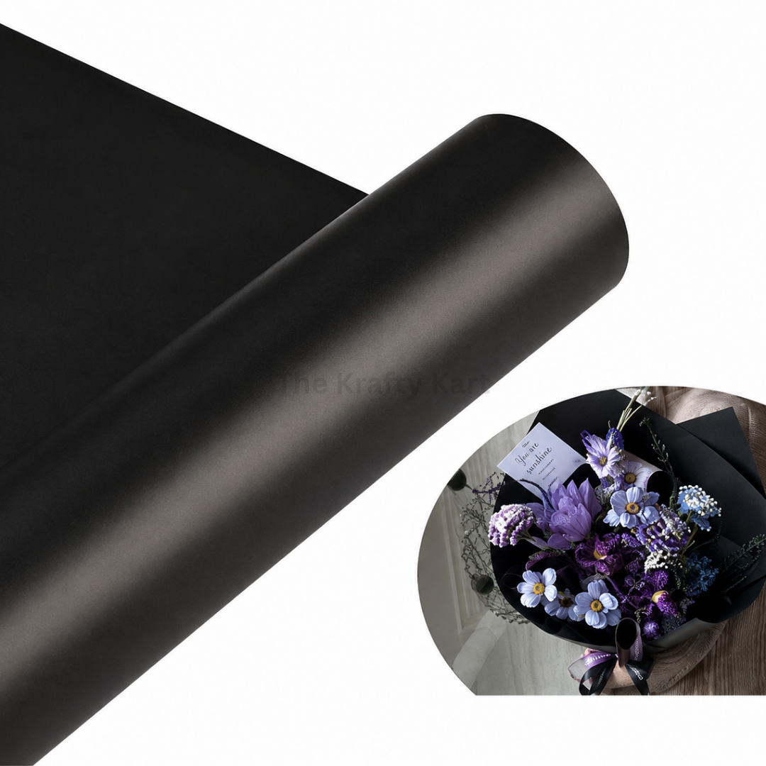 Wrapping Paper Plastic (Black)(25Meters)