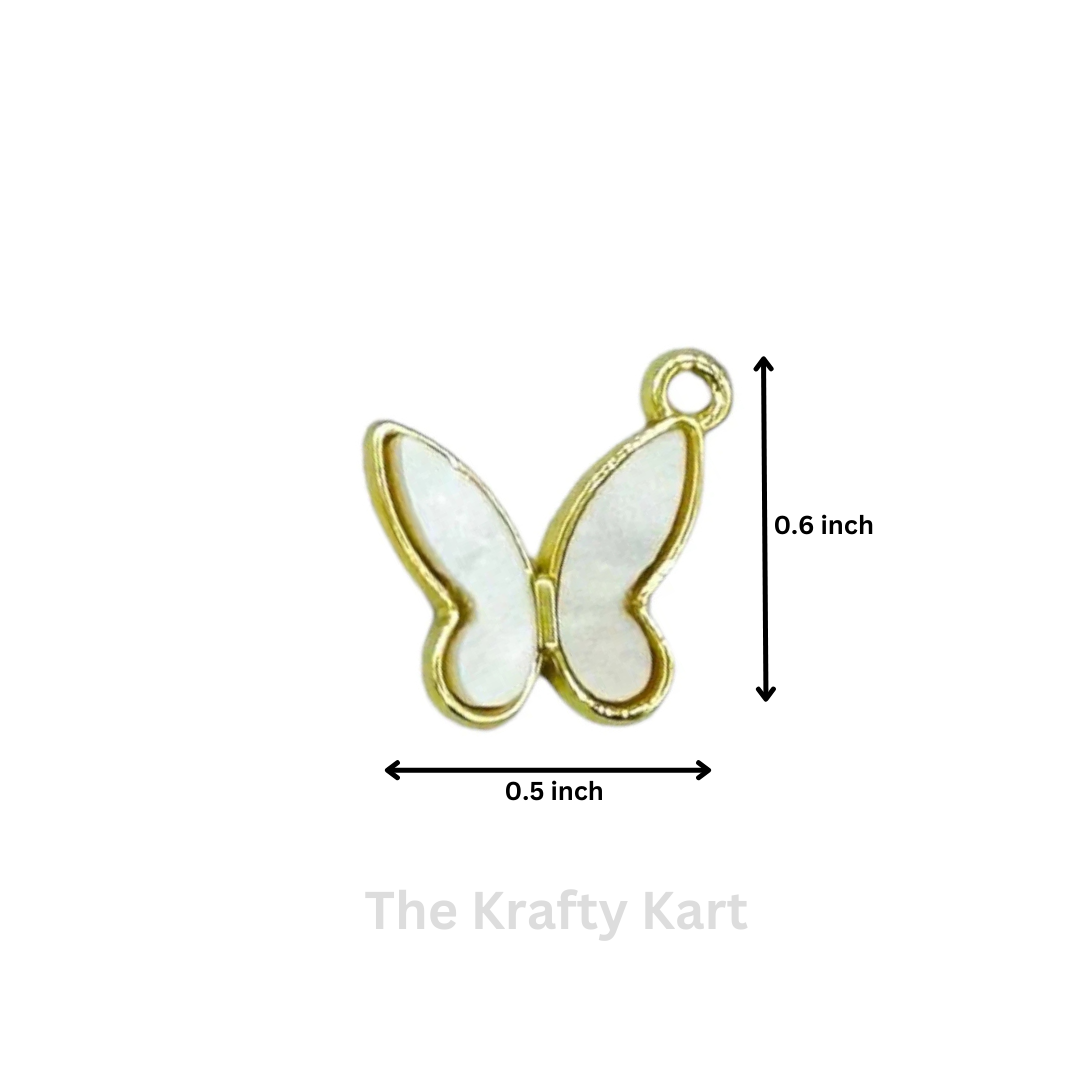 Anti-Tarnish Butterfly Charm Pendant  (A)