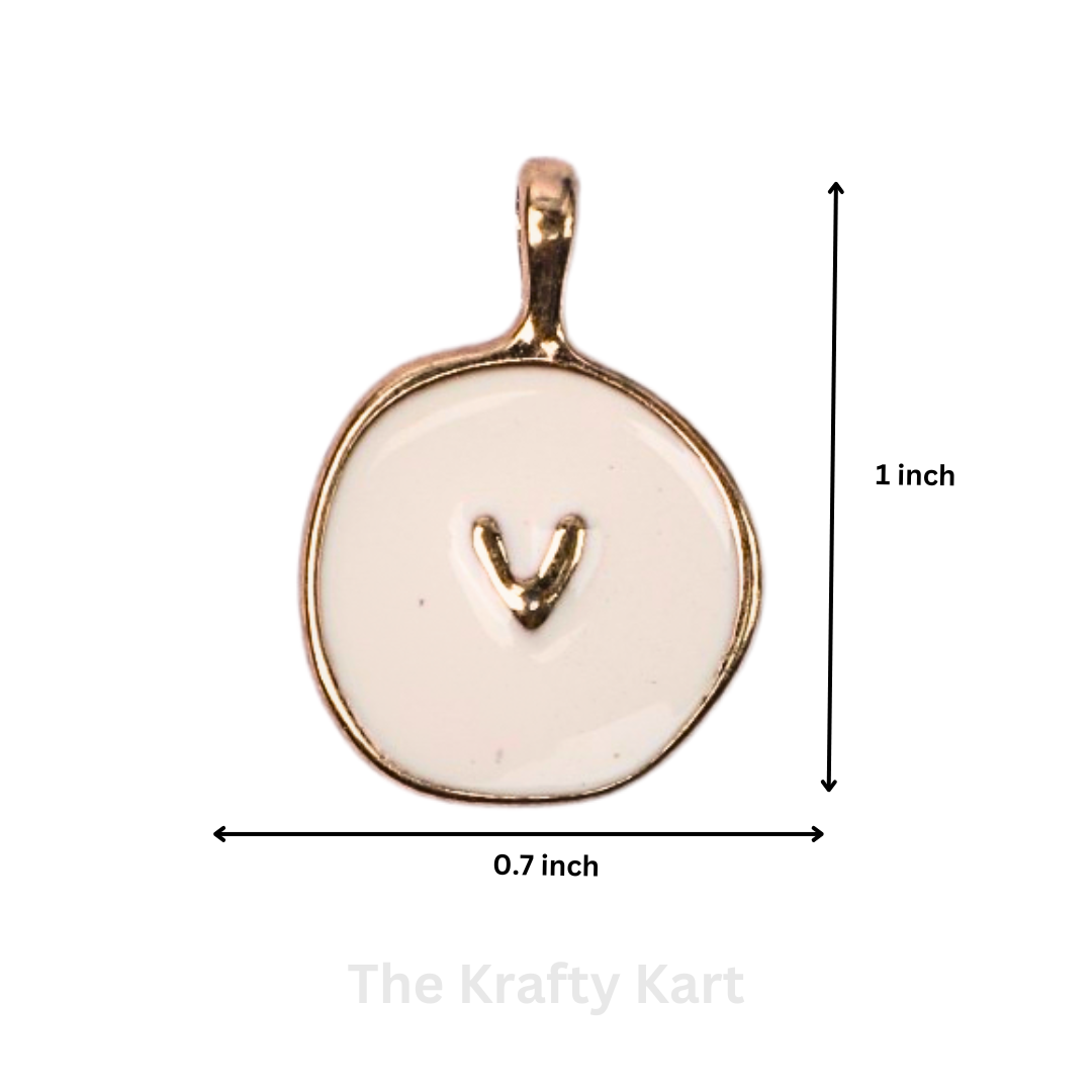 Charm - White Round Sign