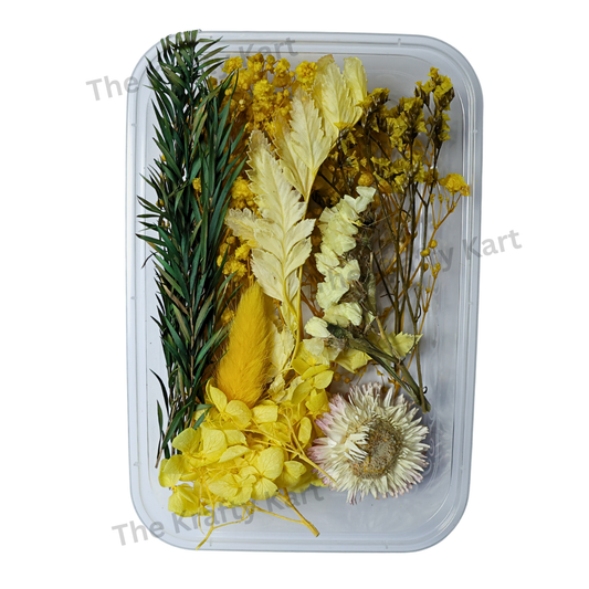 Yellow Dry Flower Box