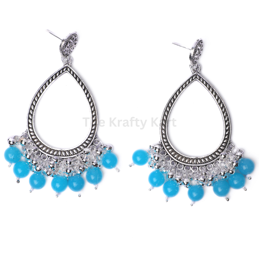 Colourful Drop Resin Jhumka