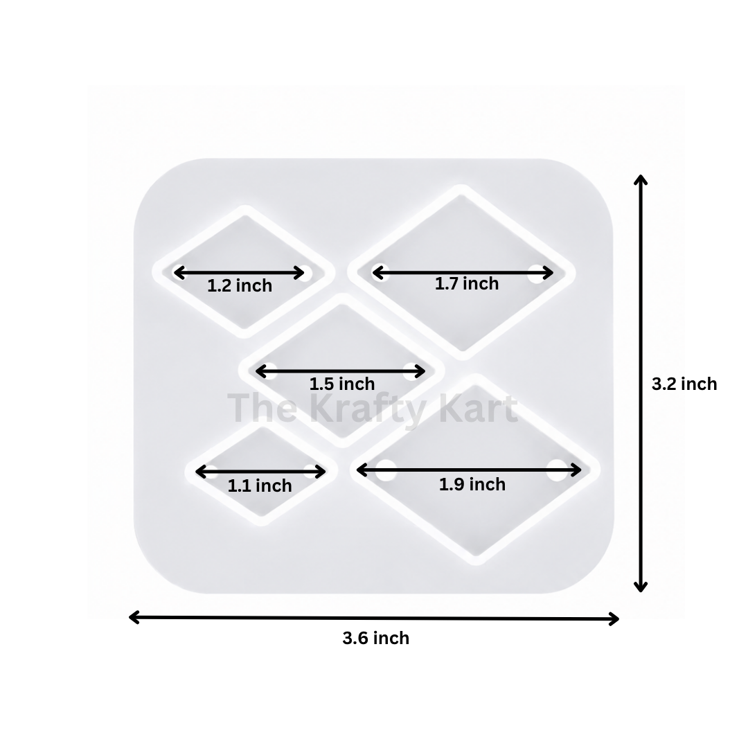 5 Cavity Diamond Jewellery & Rakhi Mould