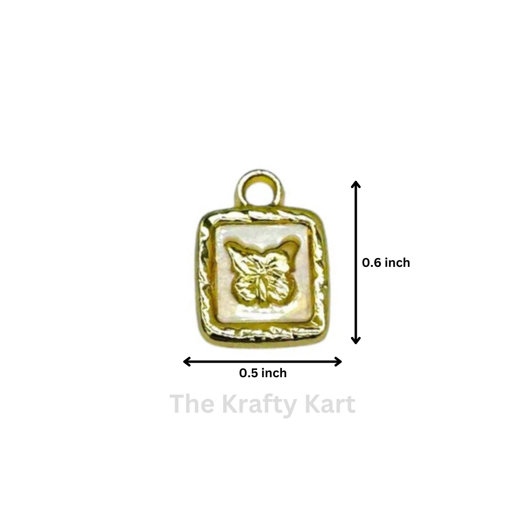 Anti-Tarnish Butterfly Charm Pendant  (B)