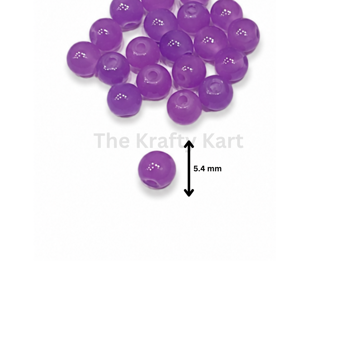 Jelly Glass Colourful Rakhi Moti (5mm)