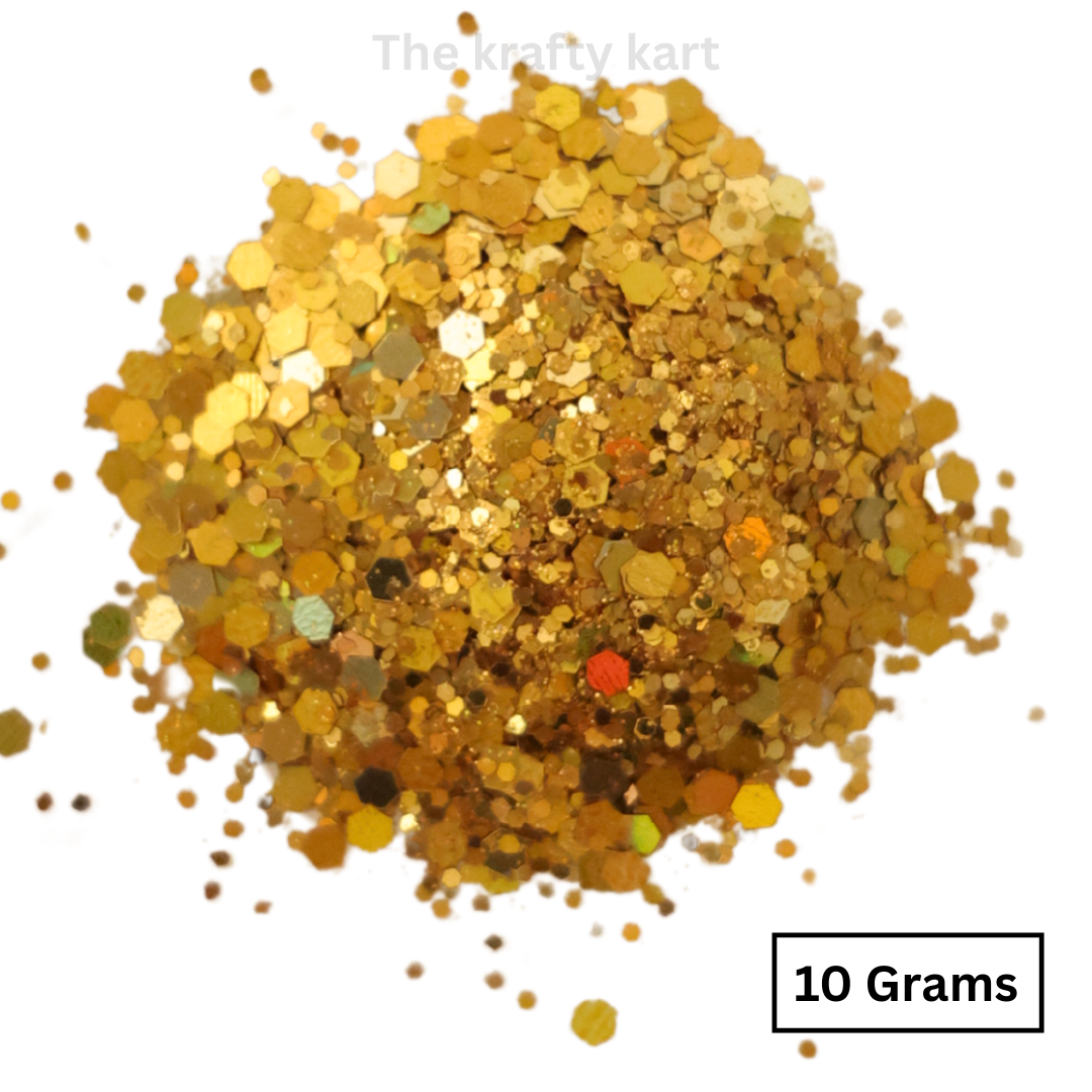 Glittery Hexagonal Chunks