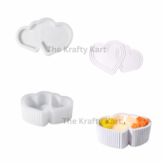 Double Heart Storage Box Mould