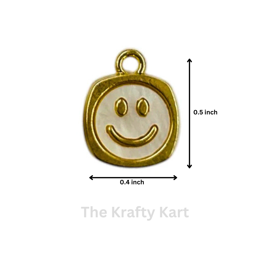 Anti-Tarnish Smiley Charm Pendant