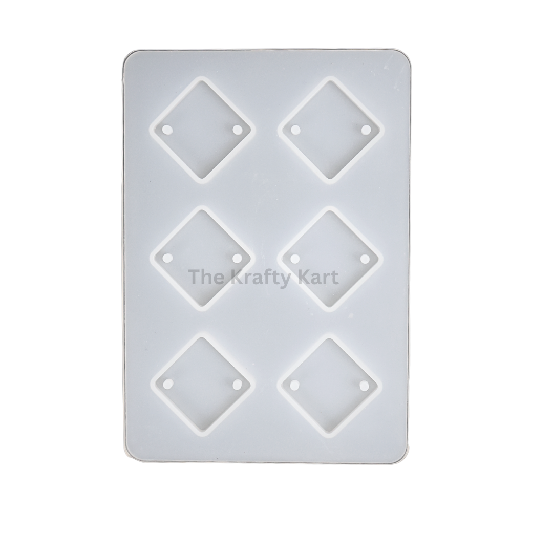 6 Cavity Diamond Rakhi Mould