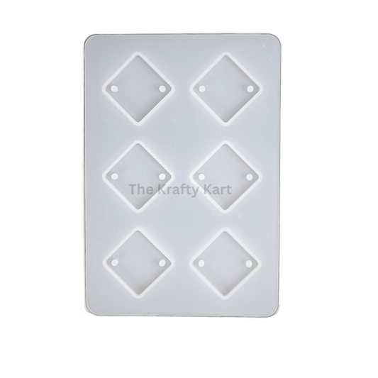 6 Cavity Diamond Rakhi Mould