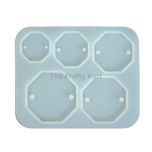 5 Cavity Hexagon Rakhi Mould