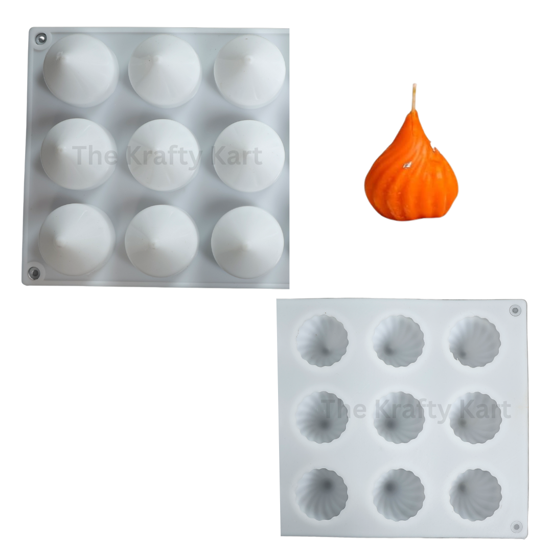 9 Cavity Modak Candle Mould