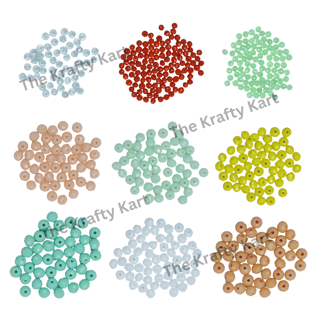 Diamond Round Beads (6mm)