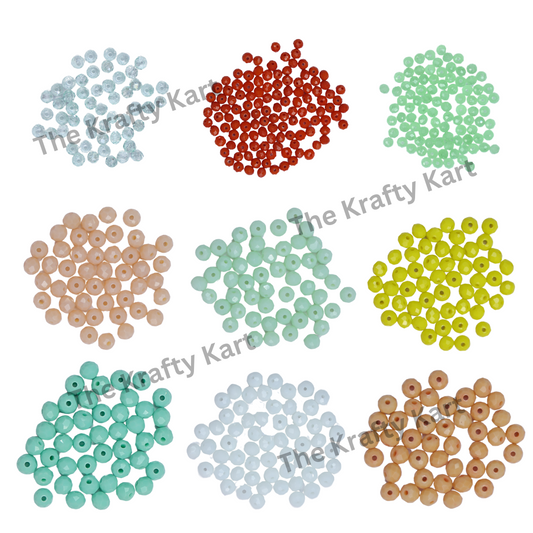 Diamond Round Beads (6mm)