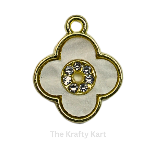 Mother Pearl Clover Charm (B)