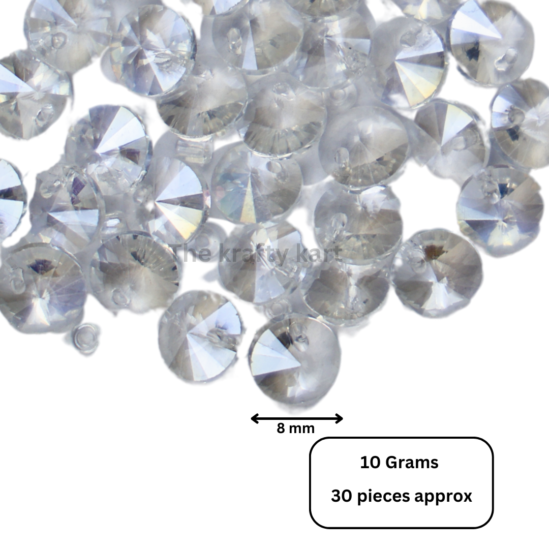 Transparent Round Beads (8mm)