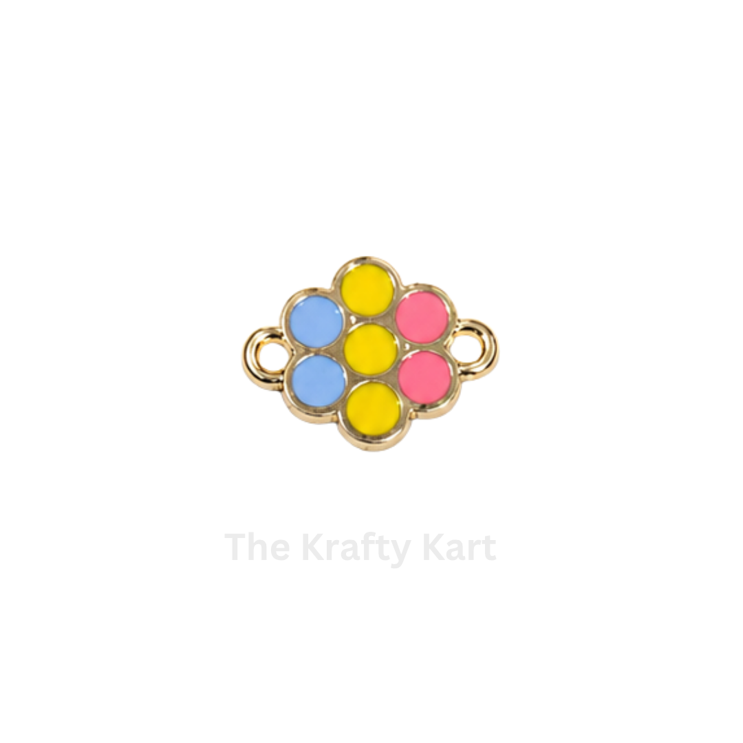 Anti-Tarnish Flower Charm Pendant (C)