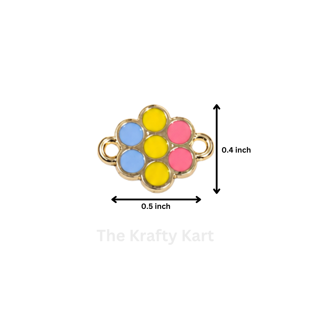 Anti-Tarnish Flower Charm Pendant (C)