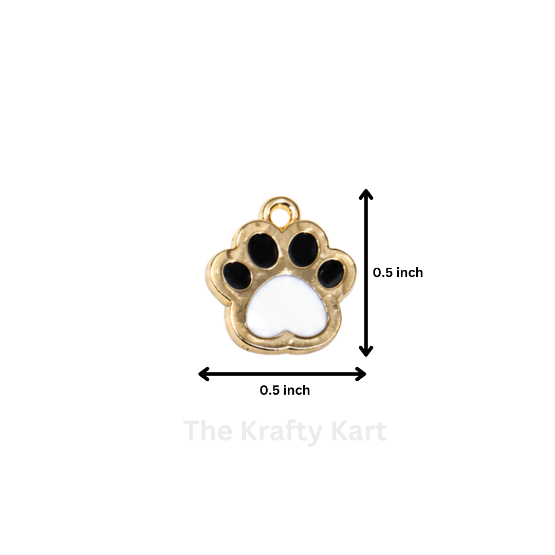Anti-Tarnish Paw Charm Pendant