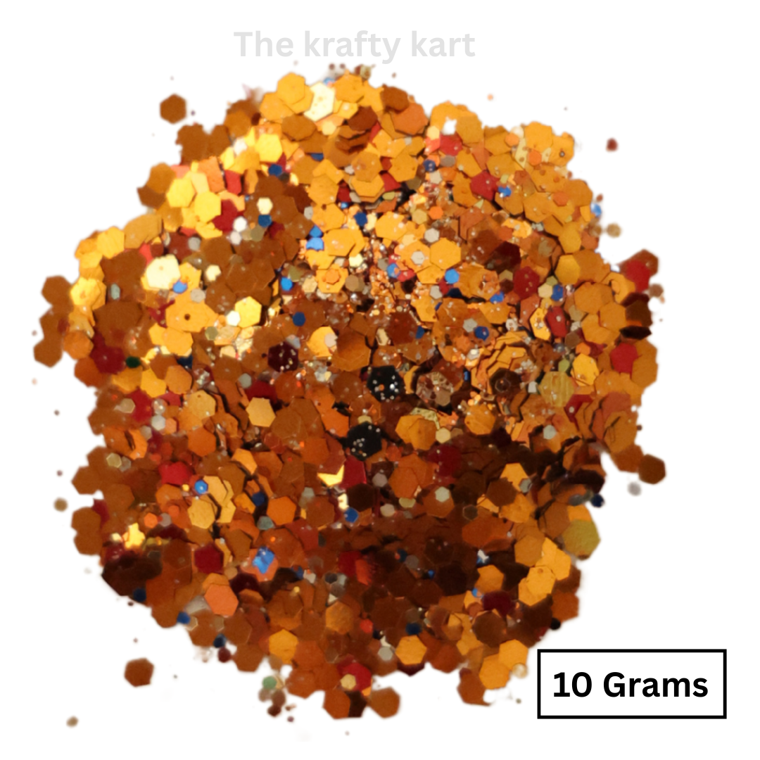 Glittery Hexagonal Chunks