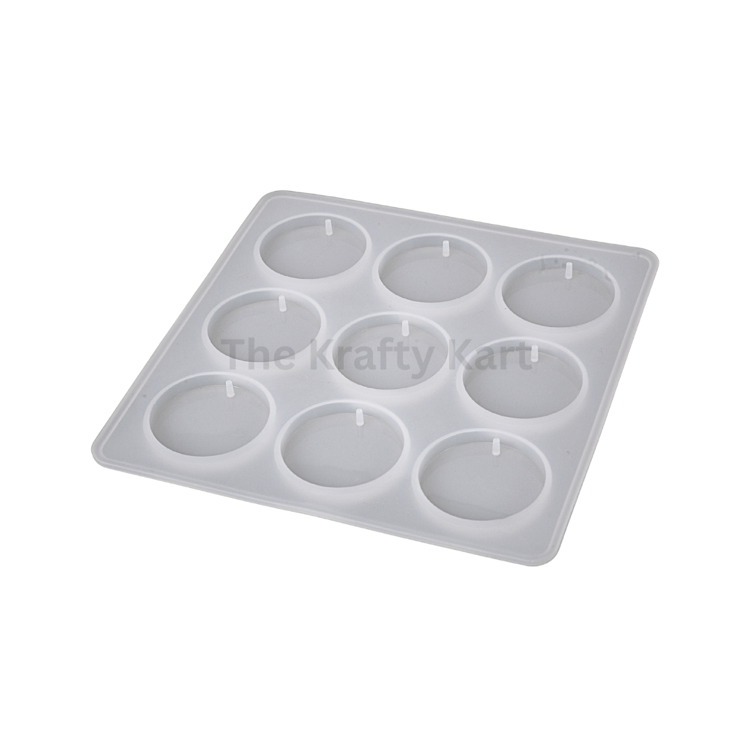 9 Cavity Round Pendant Mould